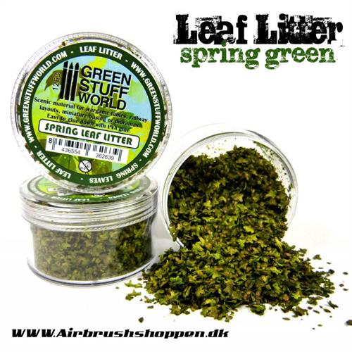Leaf Litter - Spring Green Aprox. 10 gram - forårs grøn løvfald